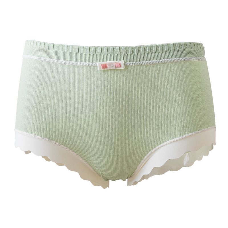 莫代尔女纯棉抗菌女生简约全棉内裤 贝拉小姐内衣女三角裤