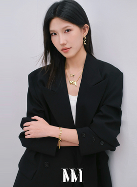 mithworld沵媞浅金爱心锁骨项链