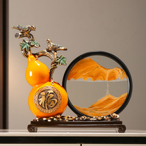 New Chinese Creative Sand Drain Sand Painting Affair with Ruyi Swinging Pieces Living Room Xuan Guan Wine Cabinet TV Cabinet Decorations