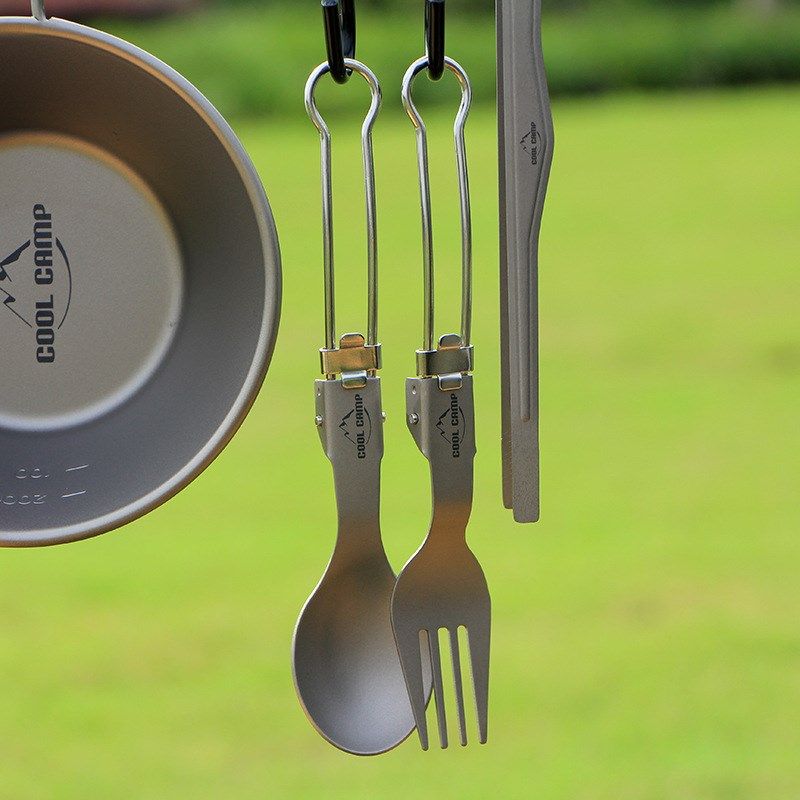 户外便携餐具纯钛折叠勺叉套装旅游餐勺餐叉超轻登山野餐露营用品,淘宝优惠券,粉丝福利购,淘宝优惠卷