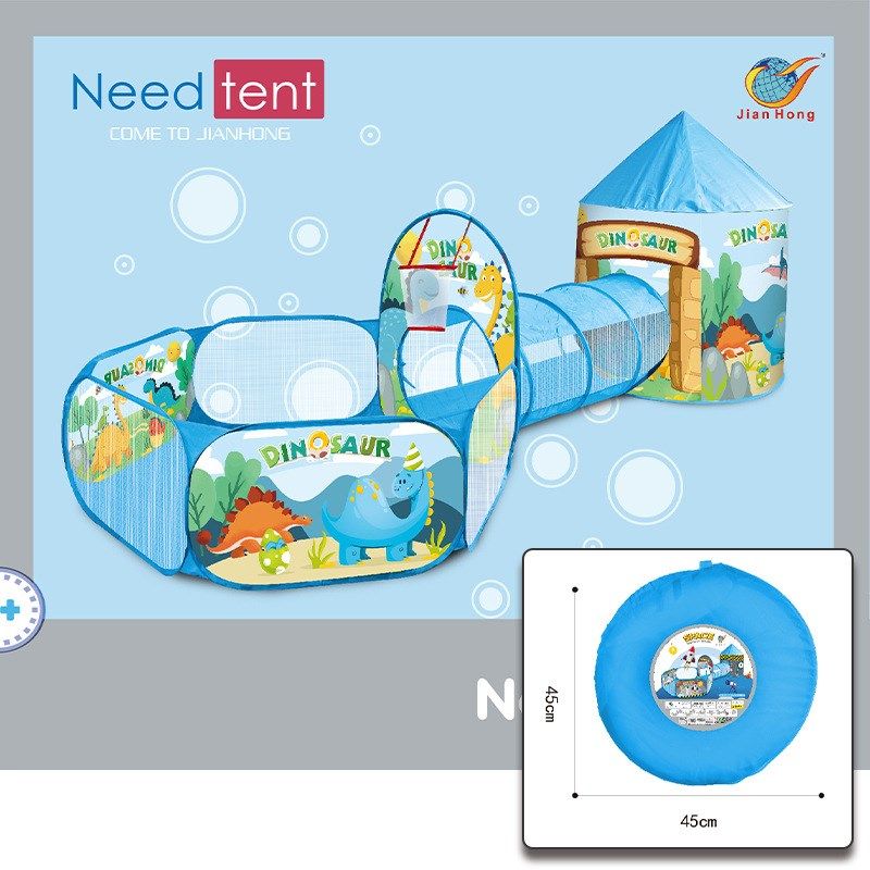 儿童三合一游戏帐篷 室内爬行隧道海洋球池三件套 可折叠玩具屋,淘宝优惠券,粉丝福利购,淘宝优惠卷