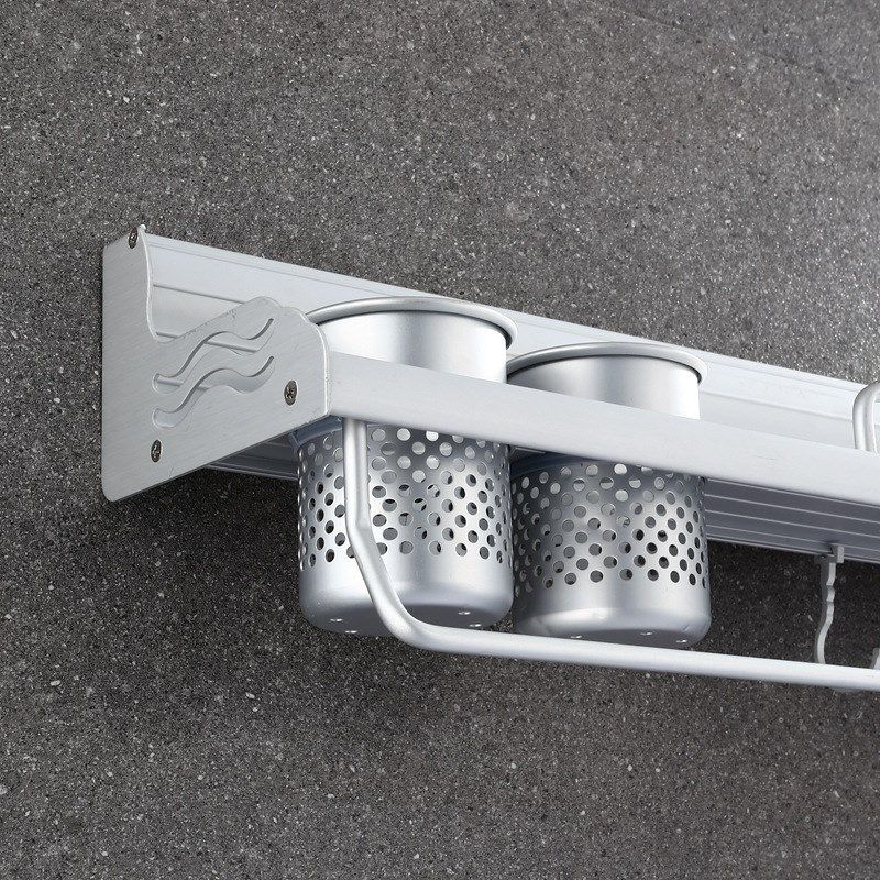 免打孔太空铝厨房挂件 厨房置物架壁挂刀架 收纳架用具调味厨具架,淘宝优惠券,粉丝福利购,淘宝优惠卷