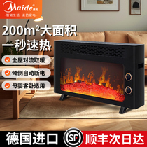 Warmer Air Heater Flamethrome Graphene Fireplace Electric Heating Home Energy Saving Interior New Winter God Instrumental Heat