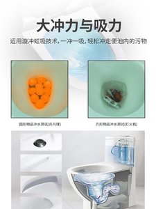 纳蒂兰卡1058抽水马桶坐便器家用小户型卫生间普通一体虹吸式座便