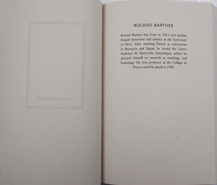 【现货】A Lover's Discourse: Fragments 恋人絮语 Roland Barthes [法] 罗兰·巴特 法国结构主义 英版进口 英文原版书 - 图0