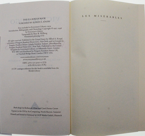 【现货】Les Miserables 悲惨世界 Victor Hugo 维克多·雨果 Everyman's Library CLASSICS 人人图书馆经典系列 正版进口 精装版 - 图1