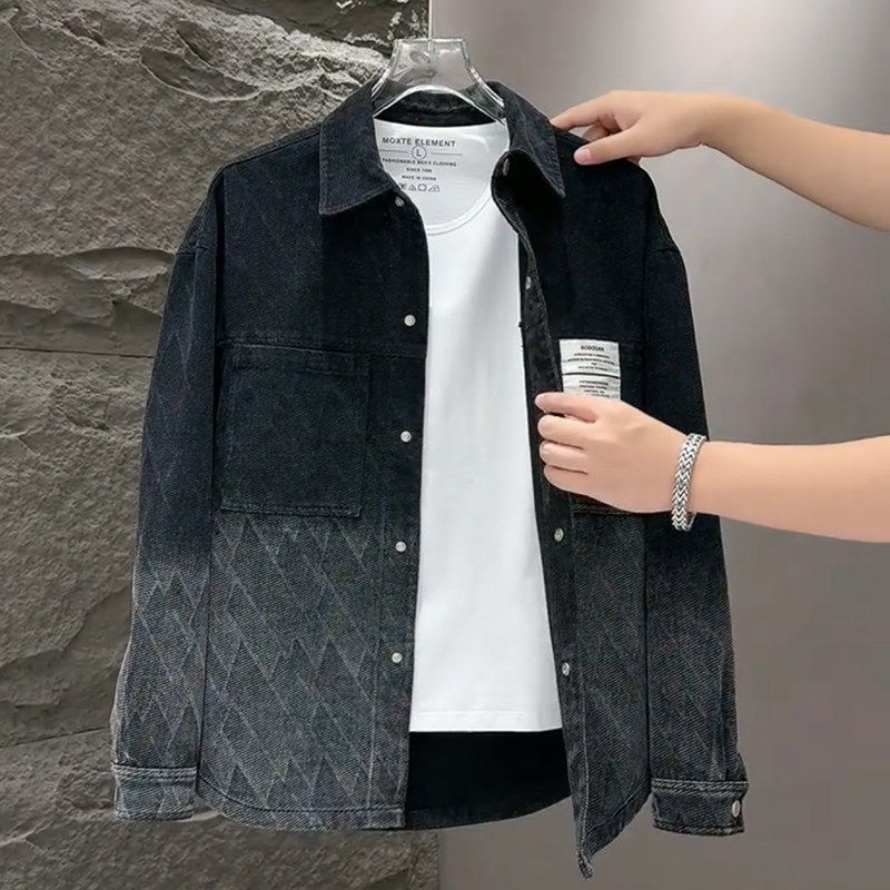 加绒加厚牛仔外套男款潮秋冬季休闲重磅美式复古外穿翻领夹克男装,淘宝优惠券,粉丝福利购,淘宝优惠卷