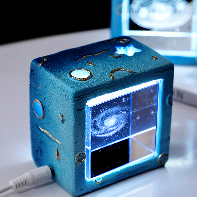 生日礼物女生闺蜜发光水晶摆件小夜灯送男朋友女孩高级感小众实用