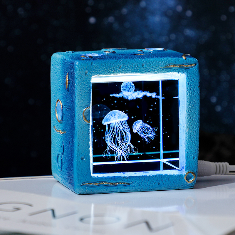 生日礼物女生闺蜜发光水晶摆件小夜灯送男朋友女孩高级感小众实用