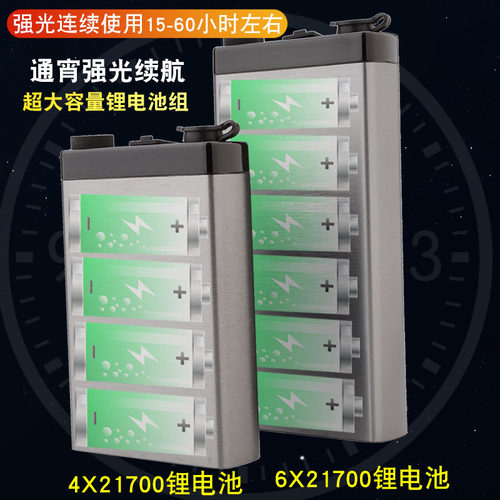 2026恒流P200头灯疝气强光充电超亮分体头戴式手电筒激光炮照明灯 - 图1