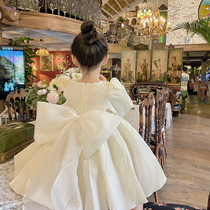 Flower Girl Little Girl Gown Light Extravagant high-end host Xiaoxiang Wind autumn and winter Children Gao Dingdang princess dress