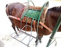 Saddle cushion horse palm brown cushion horse cushion back horseback cushion horse equipped equestrian B horse accessories pure handmade