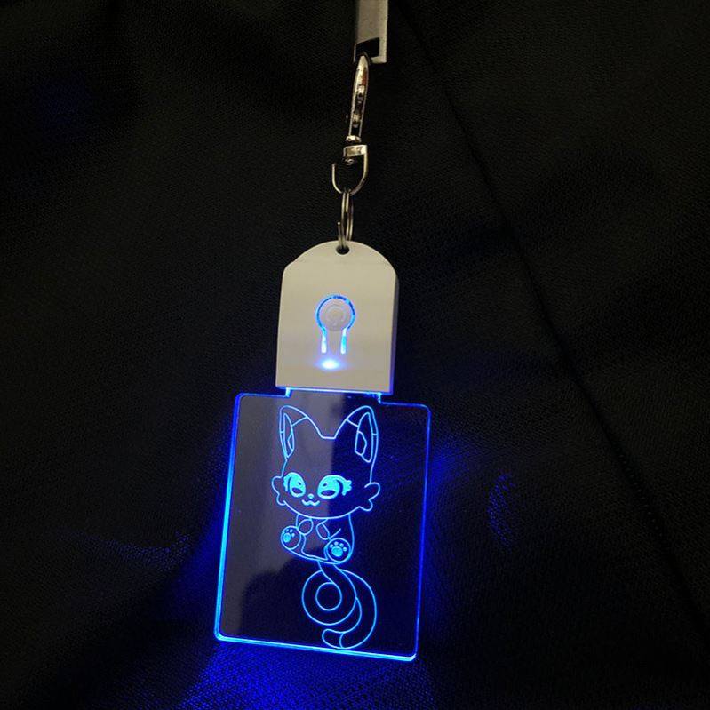 蛋仔派对艾比贝雷塔手办亚克力发光钥匙扣高颜值书包小挂饰挂件