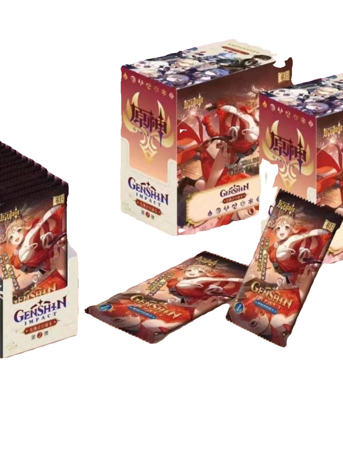 原神卡片正版一整盒散兵雷电将军可莉角色明信片收藏卡牌周边