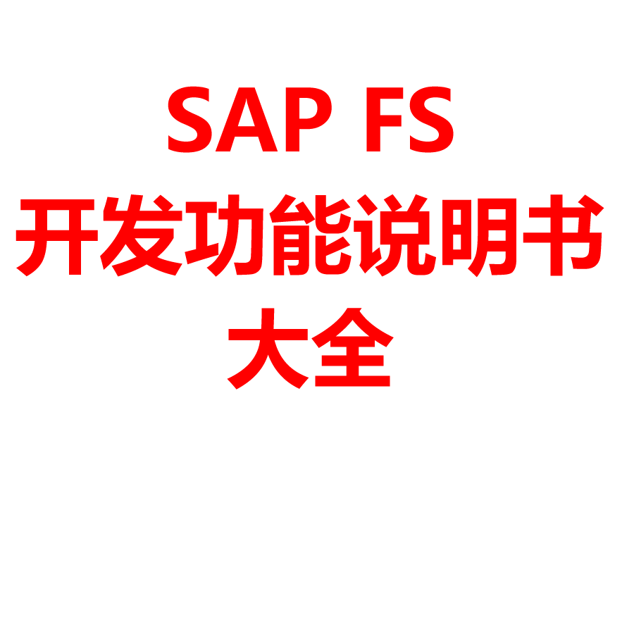 SAP FS开发功能说明书大全，包括报表，单据打印，接口，增强等 - 图2