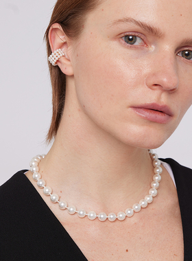 ASCENDER纯银珍珠项链复古百搭