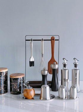 轻奢系样板间厨房组合装饰