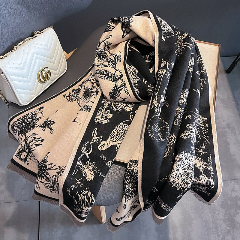 秋冬新款保暖围巾女两用办公室披肩围巾时尚围脖学生仿羊绒妈妈,淘宝优惠券,粉丝福利购,淘宝优惠卷