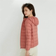 White duck down lightweight down jacket women's warm jacket