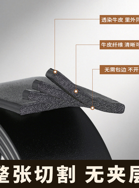 不锈钢无牙皮带男真皮自动扣真皮头层牛皮加宽3.8cm腰带高档商务