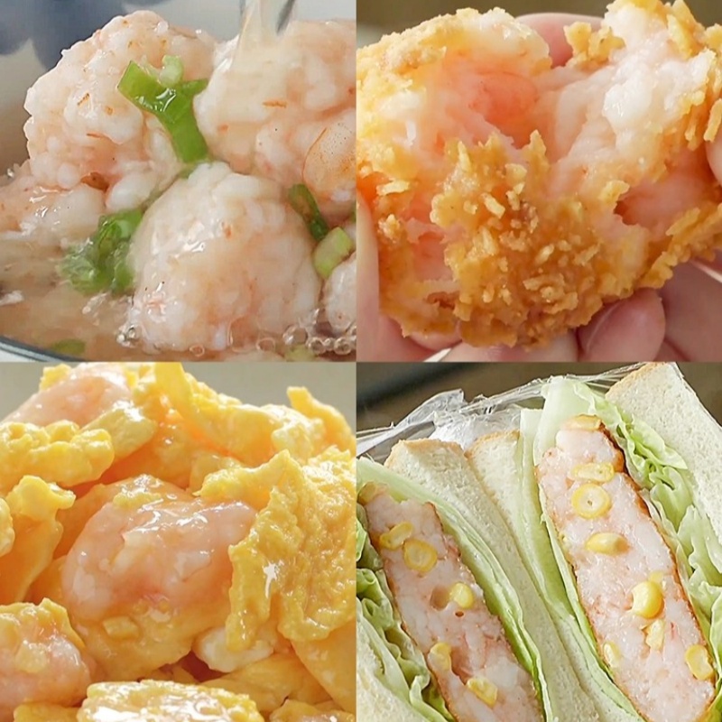 下厨房扑扑虾滑青虾含量≥95%新鲜大颗粒150g/盒早餐半成品速食 - 图2