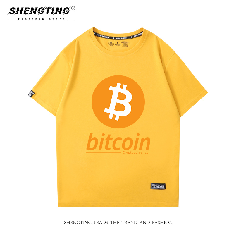 马斯克货币进化BITCOIN短袖T恤男比特币BTC区块链衣服币圈棉半袖 - 图3