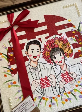 动漫卡通全家福手绘画