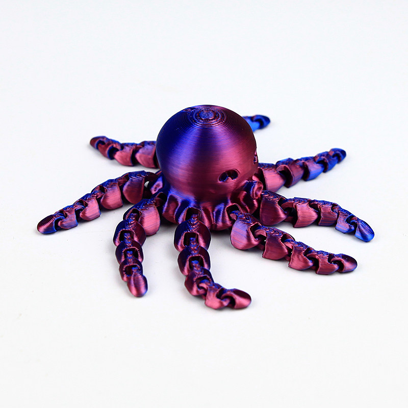 3D打印磁吸摆件八爪鱼章鱼乌贼仿真动物模型关节可动手办儿童玩具,淘宝优惠券,粉丝福利购,淘宝优惠卷