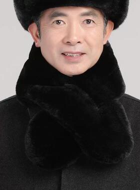 王爷冬帽男冬季中老年棉帽御寒保暖仿貂毛爸爸帽老人地主帽雷锋帽