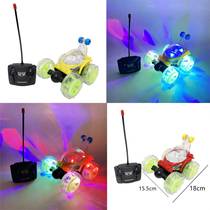 Cross-border Hot Pins Roll Over Stunt Car Electric Toy Cool Music Remote Control Car Charging Over the Off-road Car Gift