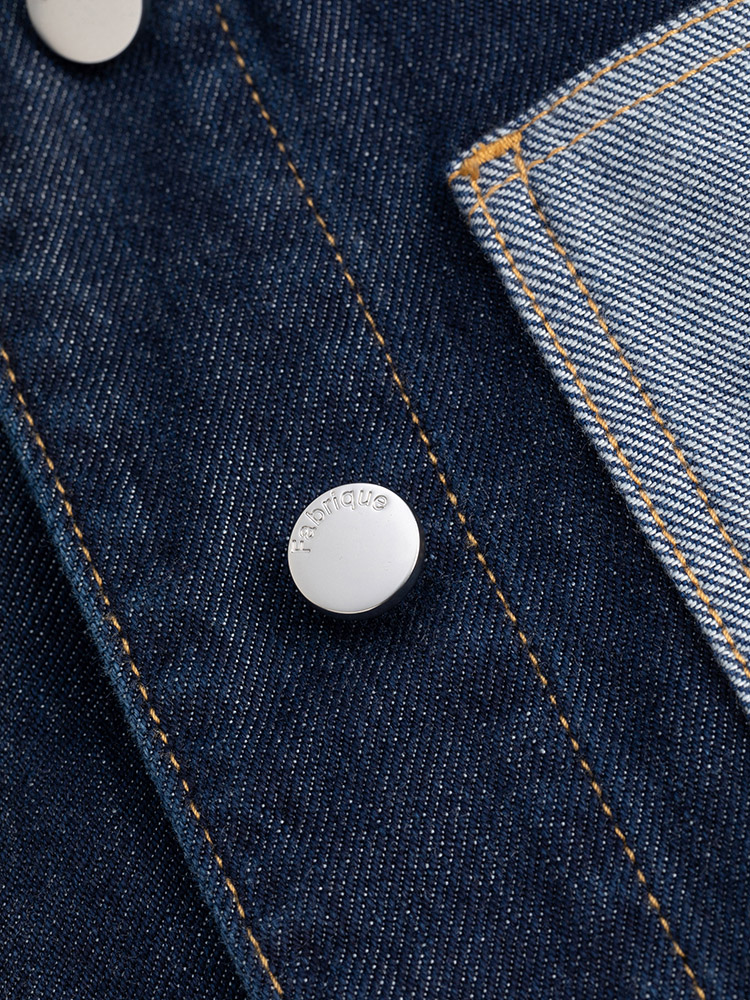 fabrique拼色牛仔2023早春女短外套 Fabrique短外套