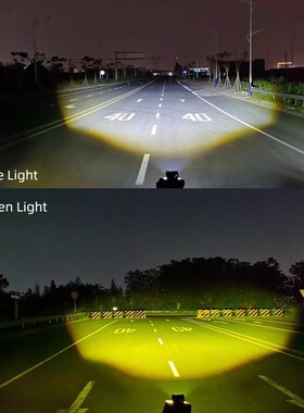 Bi Color Motorcycle Headlight LED Projector Lens Spotlight M