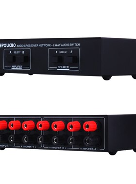 B822 200W 2 In 2 Out Passive Amplifier Audio Switcher Speake