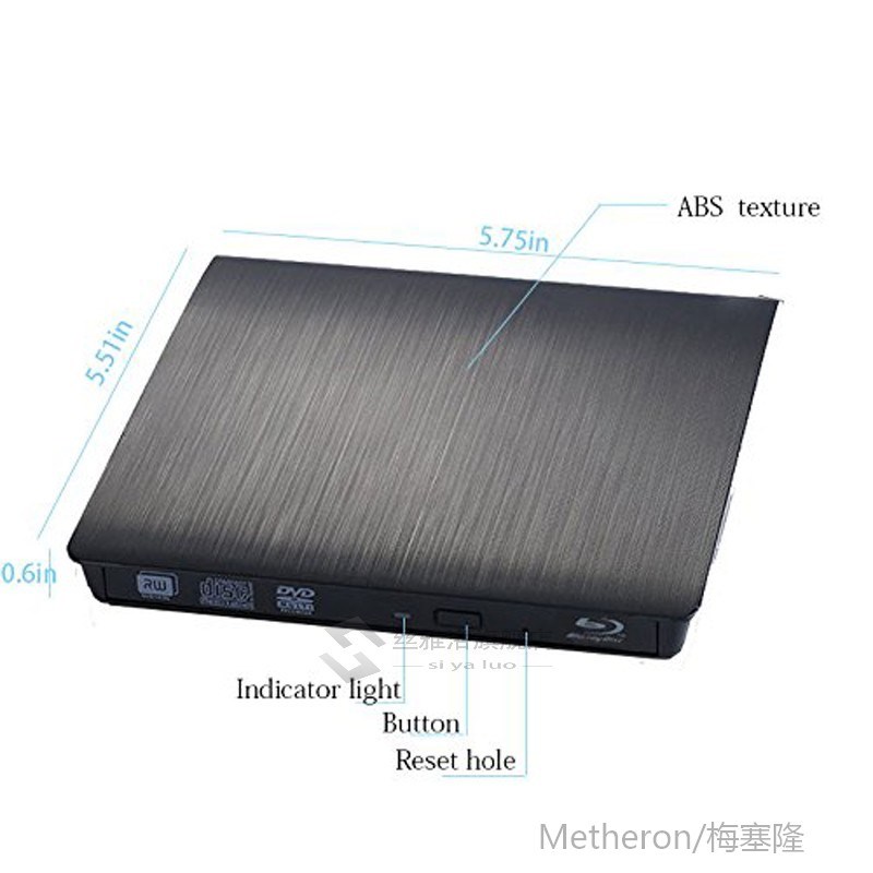 SB3.0 Bluray Drive External CD/DVD RW Burner BD-ROM Blu-ray-图2