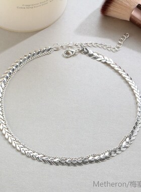 2019 New Chain Choker Two Layers Necklaces Fishbone Airplane