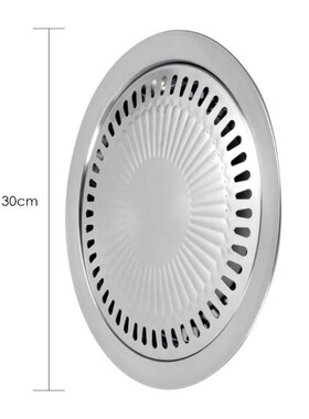 Barbecue Grill Pan Interior Groove Design Smokeless Non-stic