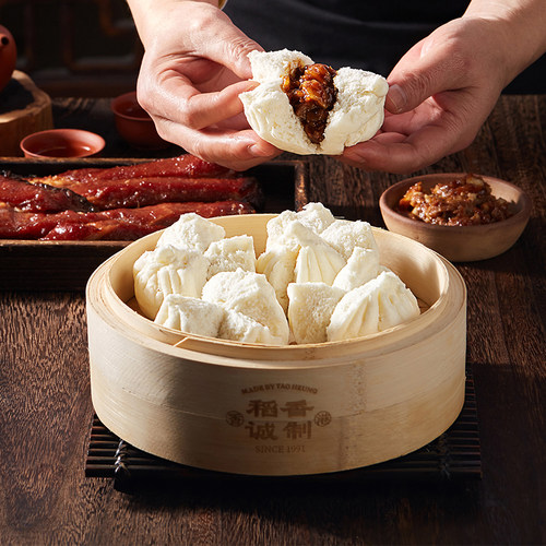 稻香诚制荷叶糯米鸡速食早餐速冻叉烧包早茶点心半成品加热即食 - 图0