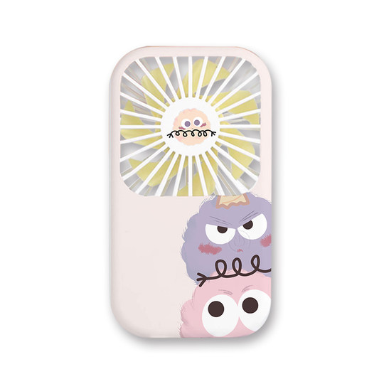 2025 new charging USB small handheld cooling portable desktop student hair ball fun silent desk circulating cold air mini small electric fan air circulation super long battery life cartoon