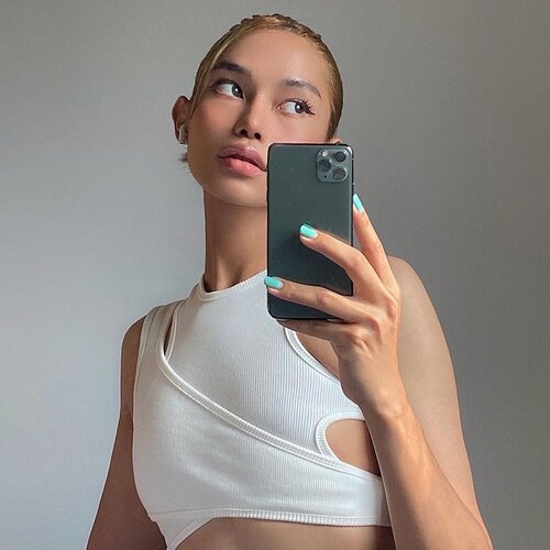 Underwear white for women Crop Tops tank top party Basic - 图1