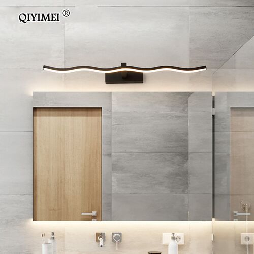 led mirror lights Wall lamps bathroom Waterproof white black - 图1
