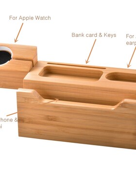 SZYSGSD Natural Wood Charger Holder Stand for iPhone XR XS