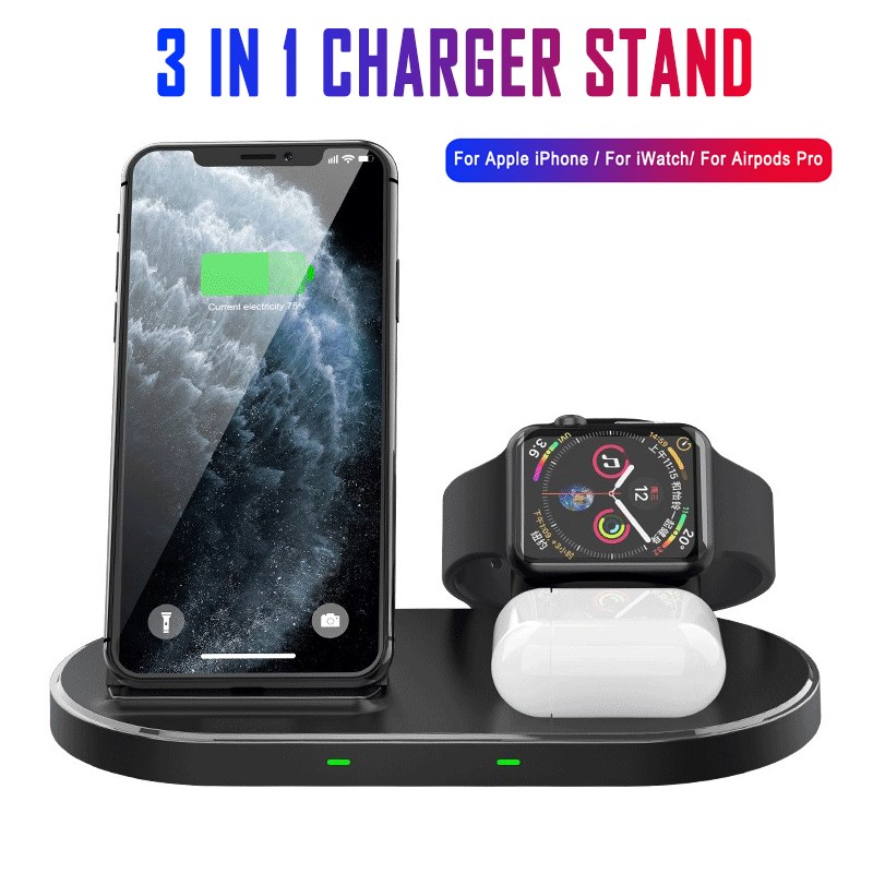 3 in115W Wireless Charger Charging Dock Station for Apple W - 图3