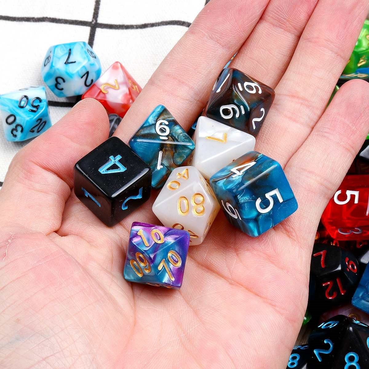 7 Color 105 Pcs Multi sied Polyhedral Dice Set DND RPG MTG - 图1