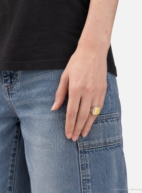 Bunney Heavy Cushion Signet Ring 戒指HBX