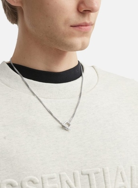 Tom Wood Frame Pendant Satin Thick 项链HBX