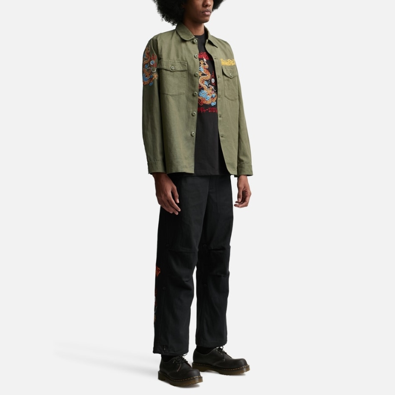 Maharishi Lunar Dragon Utility Shirt恤衫男HBX-图3