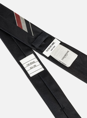 Thom Browne CLASSIC TIE IN SILK COTTON RWB JACQUARD领带男HBX