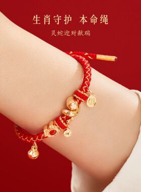 法国capinkofin灵蛇献瑞蛇年本命年手链年新款轻奢小众手工编织