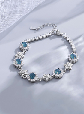 法国CapinKofin清冷感蛋面星星月光石手链女款精致高级设计富家