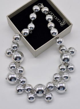 法国capinkofin欧美个性大珠子短款项链女嘻哈朋克气质choker